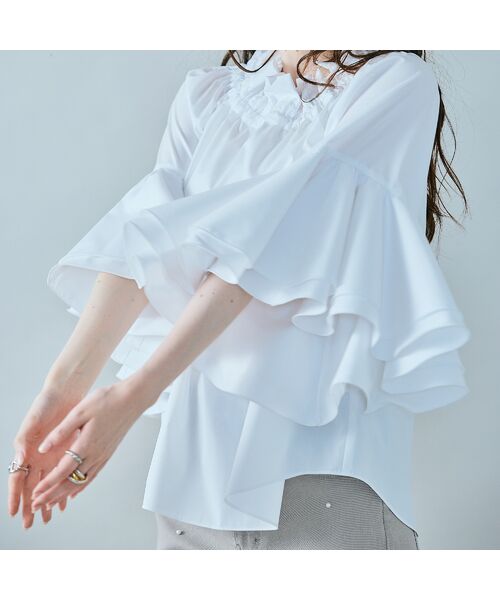 Rose Tiara / ローズティアラ シャツ・ブラウス | ラッフルスリーブブラウス | 詳細2