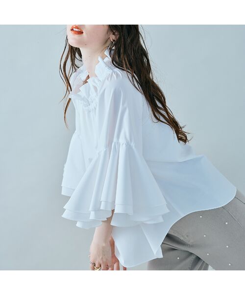 Rose Tiara / ローズティアラ シャツ・ブラウス | ラッフルスリーブブラウス | 詳細3