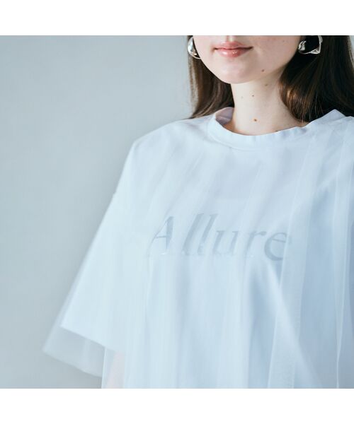 Rose Tiara / ローズティアラ カットソー | チュールレイヤードロゴTシャツ | 詳細2