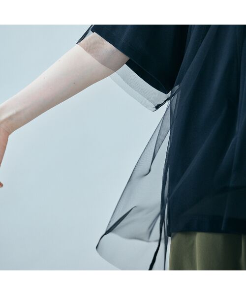 Rose Tiara / ローズティアラ カットソー | チュールレイヤードロゴTシャツ | 詳細12