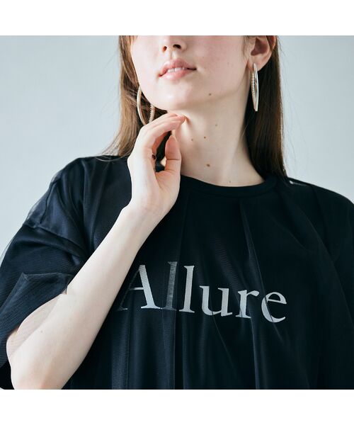 Rose Tiara / ローズティアラ カットソー | チュールレイヤードロゴTシャツ | 詳細13