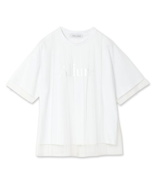 Rose Tiara / ローズティアラ カットソー | チュールレイヤードロゴTシャツ | 詳細14