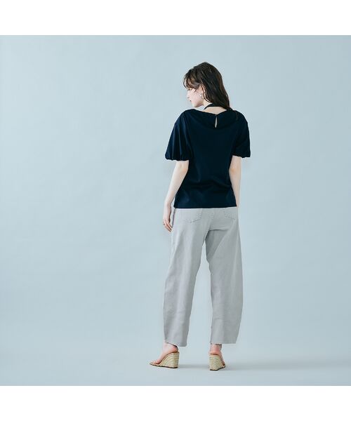 Rose Tiara / ローズティアラ カットソー | フラワーモチーフヒモ付きカットソー | 詳細13