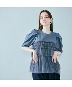 Rose Tiara / ローズティアラ カットソー | ティアードチュールカットソー