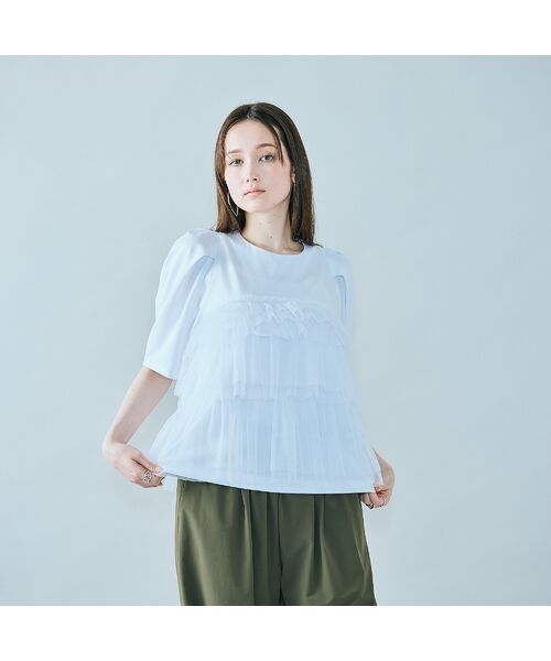 Rose Tiara / ローズティアラ カットソー | ティアードチュールカットソー | 詳細1