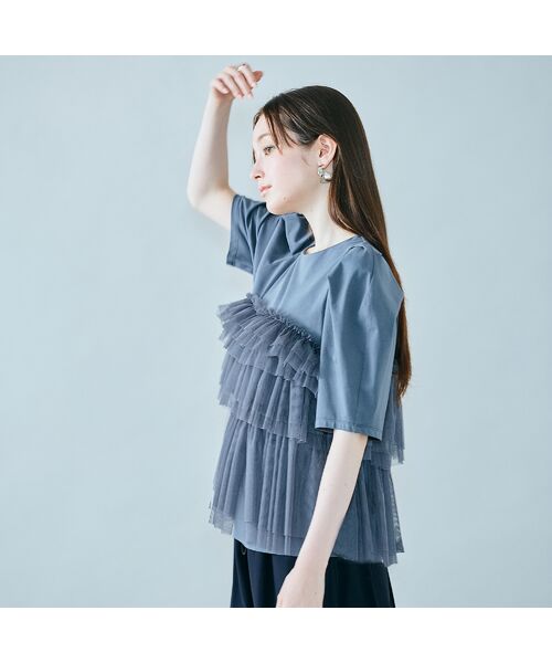 Rose Tiara / ローズティアラ カットソー | ティアードチュールカットソー | 詳細5