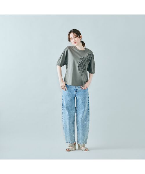 Rose Tiara / ローズティアラ カットソー | リボンモチーフ加工カットソー | 詳細6