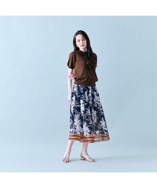 Rose Tiara / ローズティアラ ニット・セーター | フリル付きポロニット | 詳細8