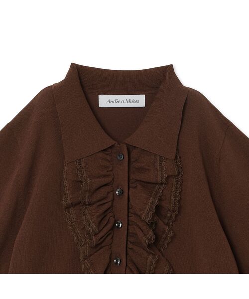 Rose Tiara / ローズティアラ ニット・セーター | フリル付きポロニット | 詳細15