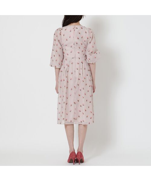 Rose Tiara / ローズティアラ ミニ丈・ひざ丈ワンピース | 【美シルエット】つぼみ刺繍ワンピース | 詳細9