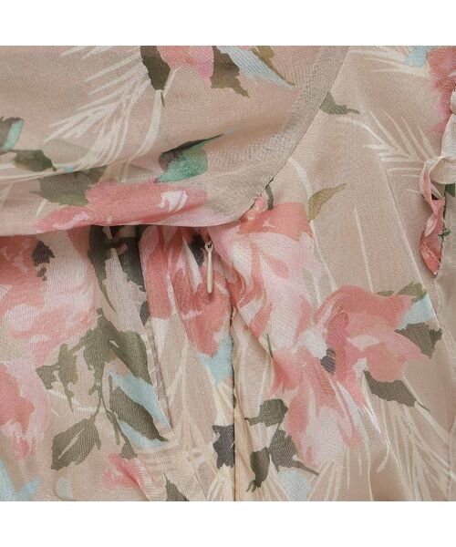 Rose Tiara / ローズティアラ ミニ丈・ひざ丈ワンピース | 【手洗いOK】ボタニカル風フラワーワンピース | 詳細13