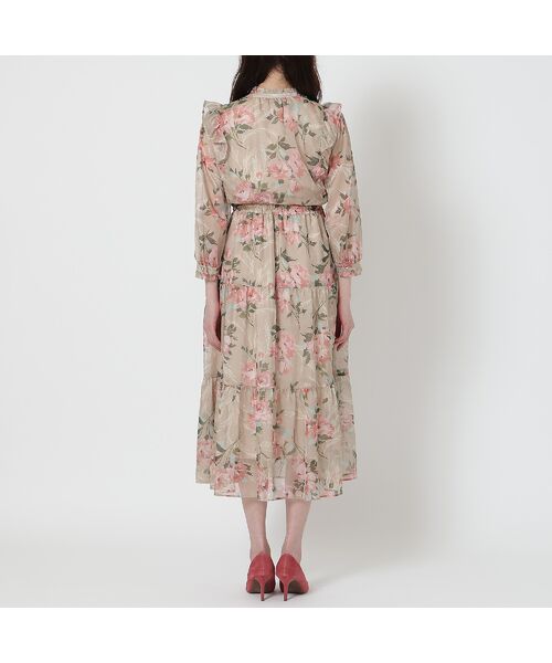 Rose Tiara / ローズティアラ ミニ丈・ひざ丈ワンピース | 【手洗いOK】ボタニカル風フラワーワンピース | 詳細8