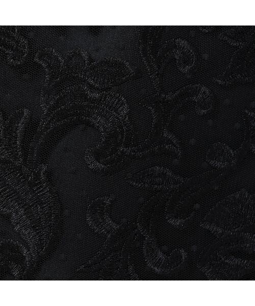 Rose Tiara / ローズティアラ ミニ丈・ひざ丈ワンピース | 【美シルエット】ドットチュール刺繍ワンピース | 詳細17