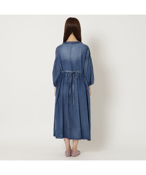 Rose Tiara / ローズティアラ ミニ丈・ひざ丈ワンピース | 【手洗いOK】デニムワンピース | 詳細12