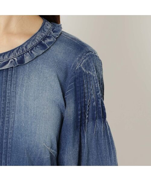 Rose Tiara / ローズティアラ ミニ丈・ひざ丈ワンピース | 【手洗いOK】デニムワンピース | 詳細14