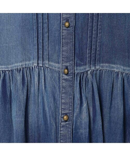 Rose Tiara / ローズティアラ ミニ丈・ひざ丈ワンピース | 【手洗いOK】デニムワンピース | 詳細17