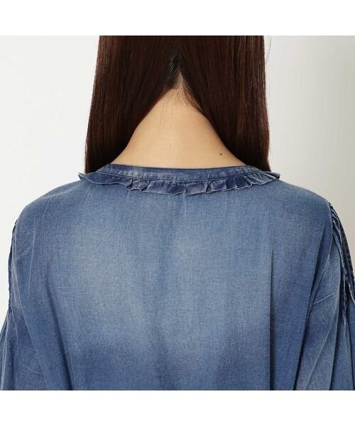 Rose Tiara / ローズティアラ ミニ丈・ひざ丈ワンピース | 【手洗いOK】デニムワンピース | 詳細18