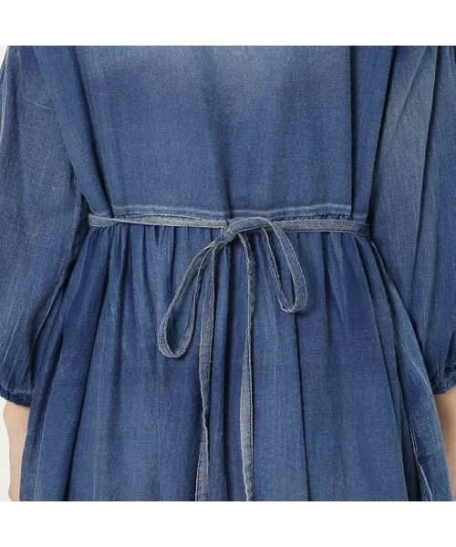 Rose Tiara / ローズティアラ ミニ丈・ひざ丈ワンピース | 【手洗いOK】デニムワンピース | 詳細19