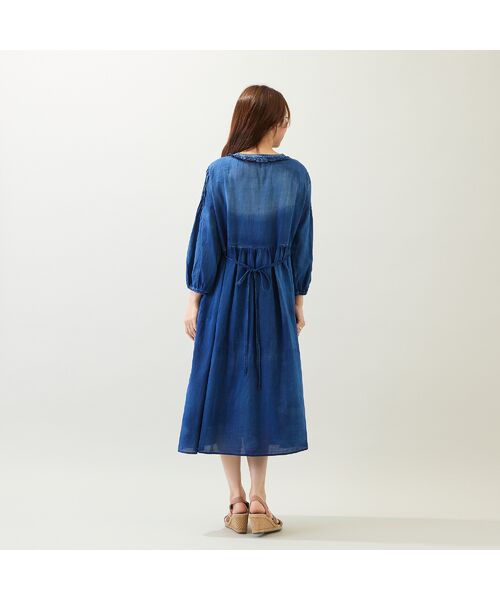 Rose Tiara / ローズティアラ ミニ丈・ひざ丈ワンピース | 【手洗いOK】デニムワンピース | 詳細9