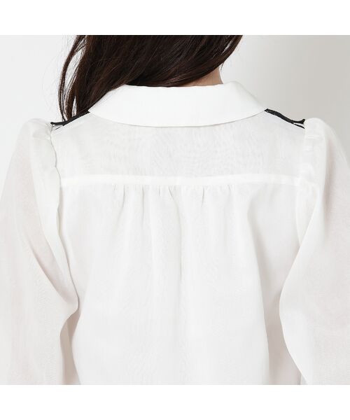 Rose Tiara / ローズティアラ シャツ・ブラウス | 【接触冷感/手洗いOK】ケミカルレースブラウス | 詳細13