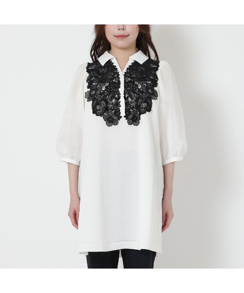 Rose Tiara / ローズティアラ シャツ・ブラウス | 【接触冷感/手洗いOK】ケミカルレースブラウス | 詳細7