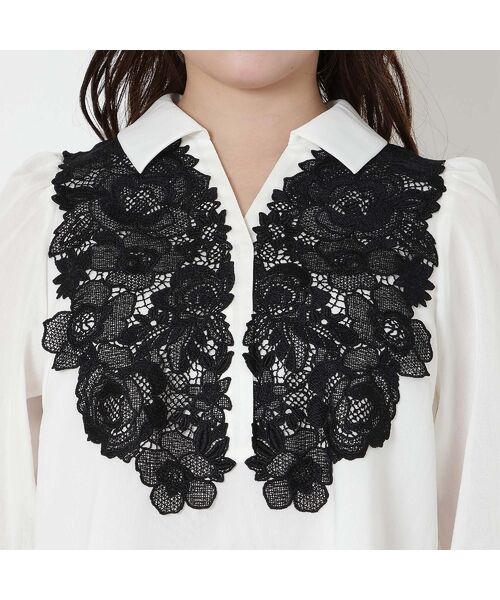 Rose Tiara / ローズティアラ シャツ・ブラウス | 【接触冷感/手洗いOK】ケミカルレースブラウス | 詳細10