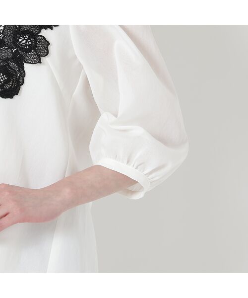 Rose Tiara / ローズティアラ シャツ・ブラウス | 【接触冷感/手洗いOK】ケミカルレースブラウス | 詳細12