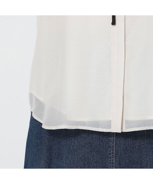 Rose Tiara / ローズティアラ シャツ・ブラウス | 【手洗いOK】襟付きフラワーモチーフブラウス | 詳細15