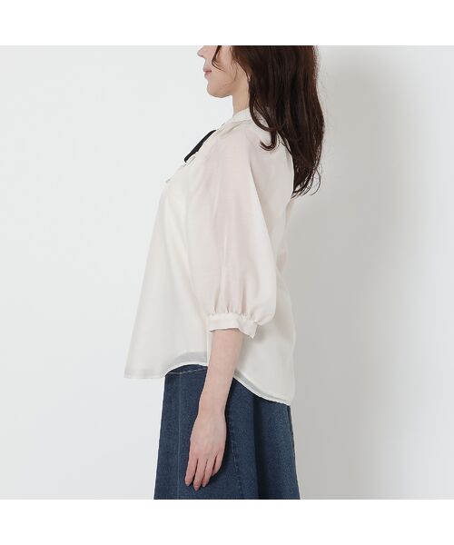 Rose Tiara / ローズティアラ シャツ・ブラウス | 【手洗いOK】襟付きフラワーモチーフブラウス | 詳細8