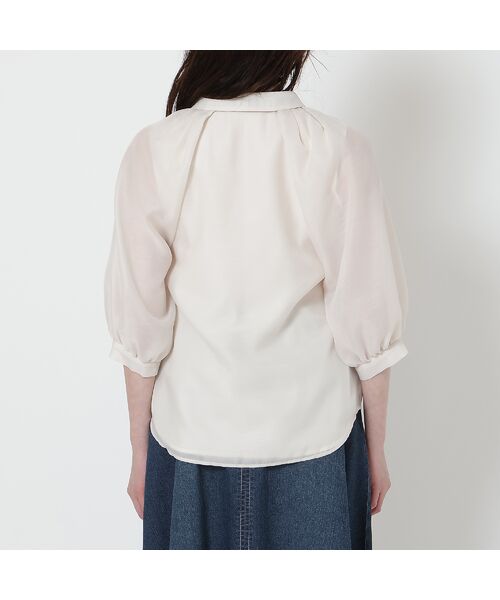 Rose Tiara / ローズティアラ シャツ・ブラウス | 【手洗いOK】襟付きフラワーモチーフブラウス | 詳細9