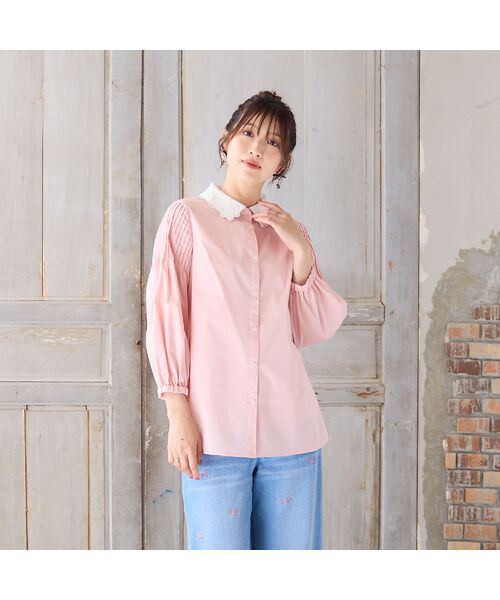 Rose Tiara / ローズティアラ シャツ・ブラウス | 【2way】【接触冷感/UVカット/イージーケア/手洗いOK】レース襟ブラウス | 詳細6