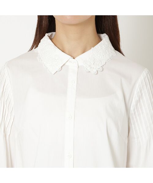 Rose Tiara / ローズティアラ シャツ・ブラウス | 【2way】【接触冷感/UVカット/イージーケア/手洗いOK】レース襟ブラウス | 詳細11