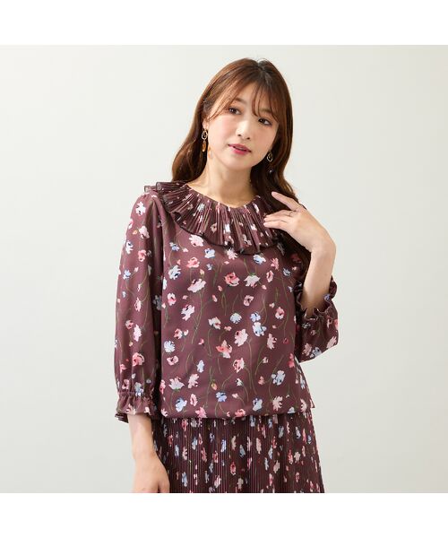 Rose Tiara / ローズティアラ シャツ・ブラウス | 【セットアップ対応】フラワープリントブラウス | 詳細2