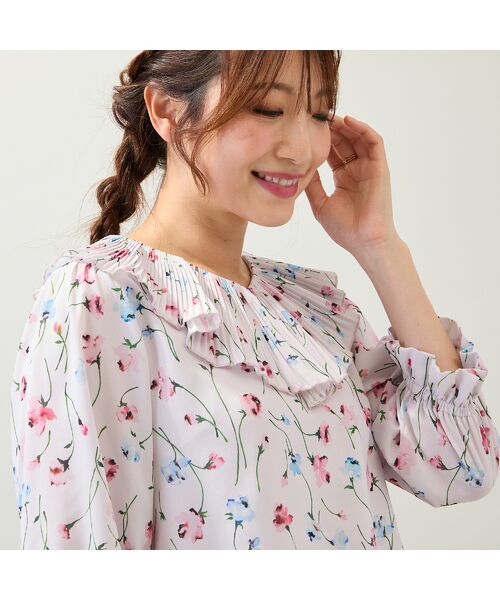 Rose Tiara / ローズティアラ シャツ・ブラウス | 【セットアップ対応】フラワープリントブラウス | 詳細4