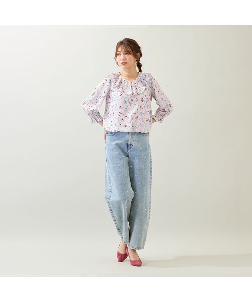 Rose Tiara / ローズティアラ シャツ・ブラウス | 【セットアップ対応】フラワープリントブラウス | 詳細7