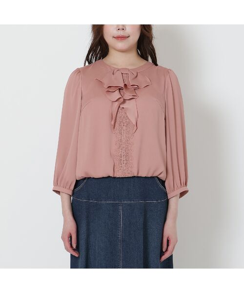 Rose Tiara / ローズティアラ シャツ・ブラウス | 【手洗いOK】リボンモチーフバルーンヘムブラウス | 詳細7