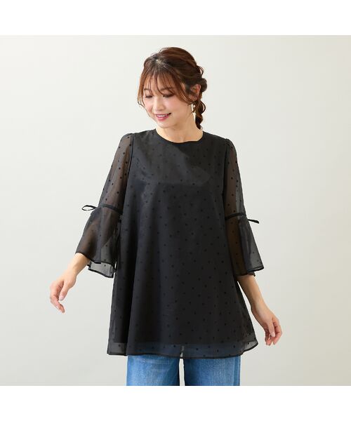 Rose Tiara / ローズティアラ シャツ・ブラウス | ドットフロッキーブラウス | 詳細4