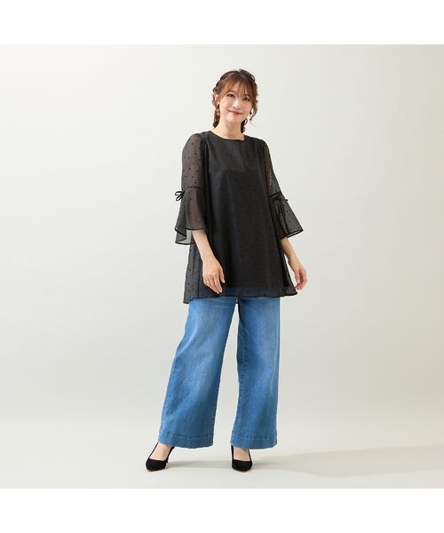 Rose Tiara / ローズティアラ シャツ・ブラウス | ドットフロッキーブラウス | 詳細5