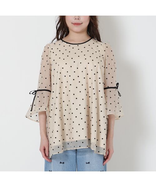 Rose Tiara / ローズティアラ シャツ・ブラウス | ドットフロッキーブラウス | 詳細7