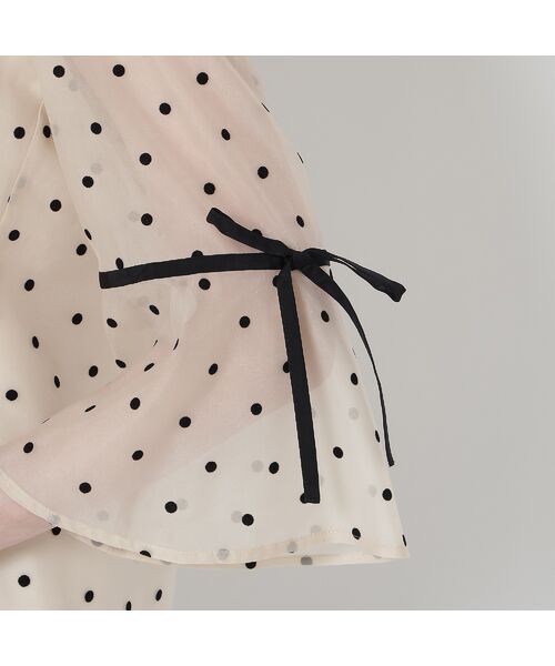 Rose Tiara / ローズティアラ シャツ・ブラウス | ドットフロッキーブラウス | 詳細13