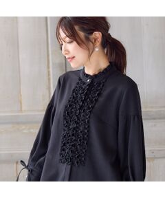 Rose Tiara / ローズティアラ シャツ・ブラウス | 【接触冷感/イージーケア/手洗いOK】フリルブラウス