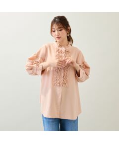 Rose Tiara / ローズティアラ シャツ・ブラウス | 【接触冷感/イージーケア/手洗いOK】フリルブラウス