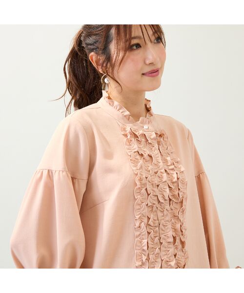 Rose Tiara / ローズティアラ シャツ・ブラウス | 【接触冷感/イージーケア/手洗いOK】フリルブラウス | 詳細6