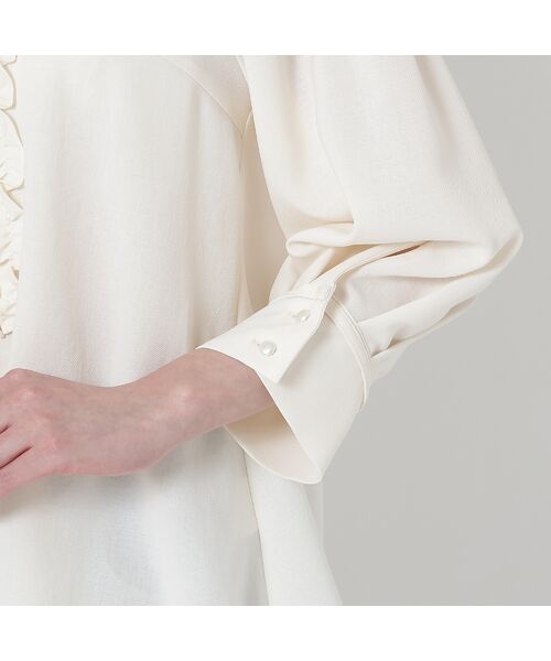 Rose Tiara / ローズティアラ シャツ・ブラウス | 【接触冷感/イージーケア/手洗いOK】フリルブラウス | 詳細16