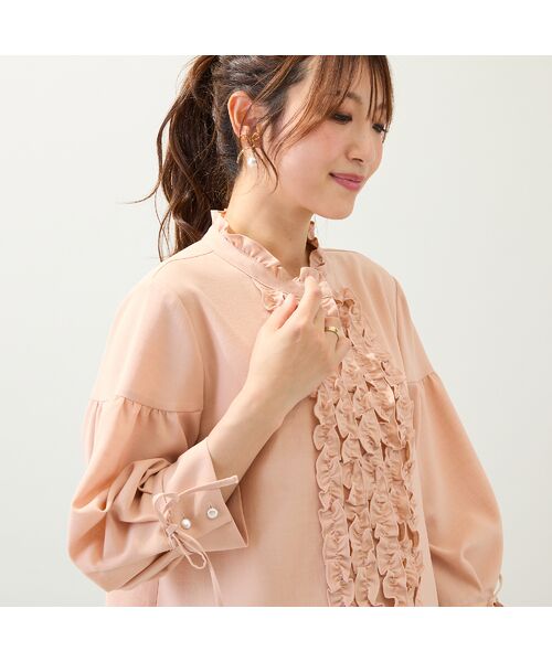 Rose Tiara / ローズティアラ シャツ・ブラウス | 【接触冷感/イージーケア/手洗いOK】フリルブラウス | 詳細7