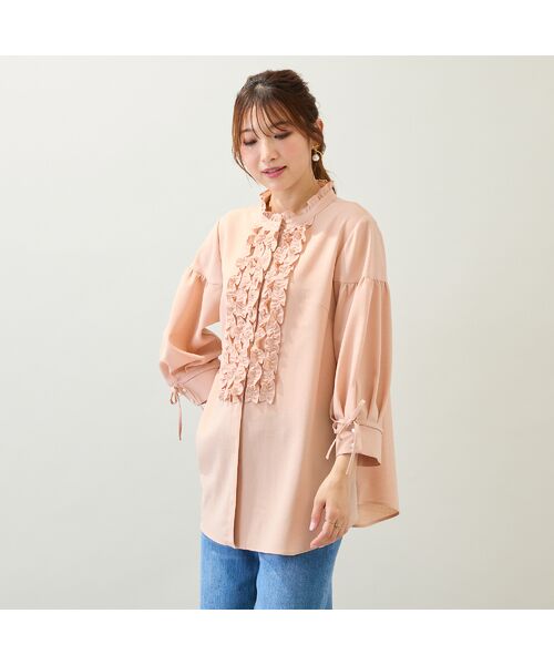 Rose Tiara / ローズティアラ シャツ・ブラウス | 【接触冷感/イージーケア/手洗いOK】フリルブラウス | 詳細8