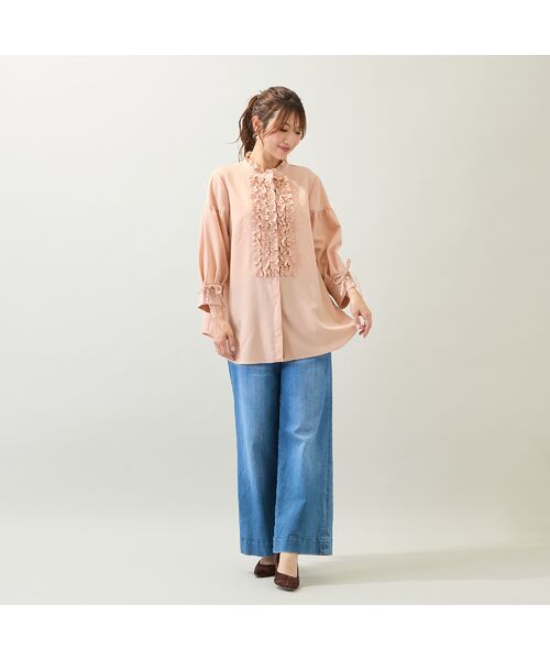 Rose Tiara / ローズティアラ シャツ・ブラウス | 【接触冷感/イージーケア/手洗いOK】フリルブラウス | 詳細9