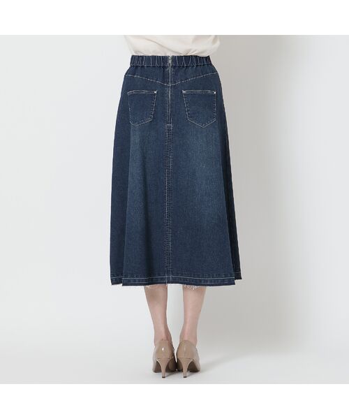 Rose Tiara / ローズティアラ ミニ・ひざ丈スカート | 【手洗いOK】フレアデニムスカート | 詳細15