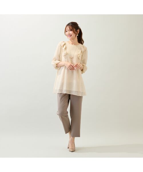 Rose Tiara / ローズティアラ その他パンツ | 【人気シルエット】【手洗いOK】ガルーダドビーパンツ | 詳細3