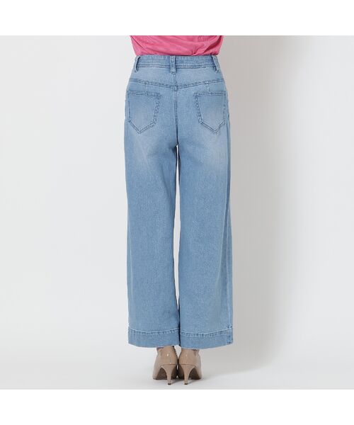 Rose Tiara / ローズティアラ デニムパンツ | 【人気デザイン】【手洗いOK】リボン刺繍ワイドデニム | 詳細8